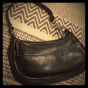 Black Leather Coach Bag